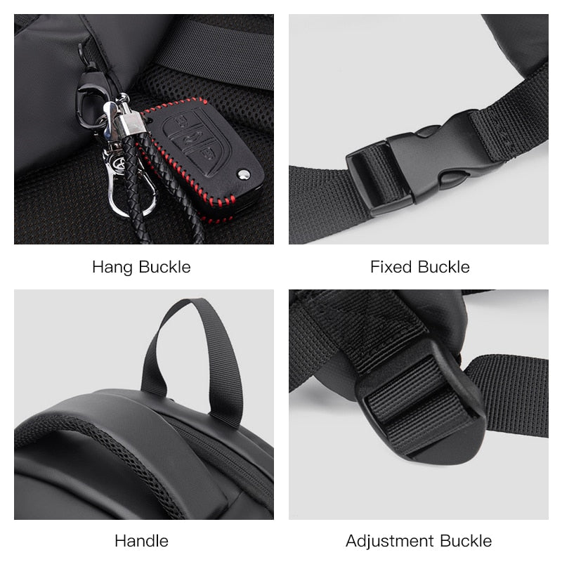 Hard Shell Anti-theft Men Backpack Fashion Waterproof 15.6 inch Laptop Backpacks USB Charging Port