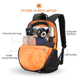 Slim Laptop Backpack Fashion USB Charging Port for Men 14inch Travel Personality Backbag For Women