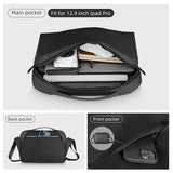 Crossbody Bag Casual Bag Men Chest Bag 12.9 Inch Black Shoulder Bag Multifunctional Messenger Bag
