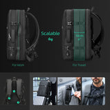 Backpack with Expandable for Men Commuting 37L USB Recharging Travel Backpack