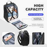 Backpack with Water Bottle Pocket for Men 15.6inch Backpacks Waterproof Travel Bag USB Charging Port