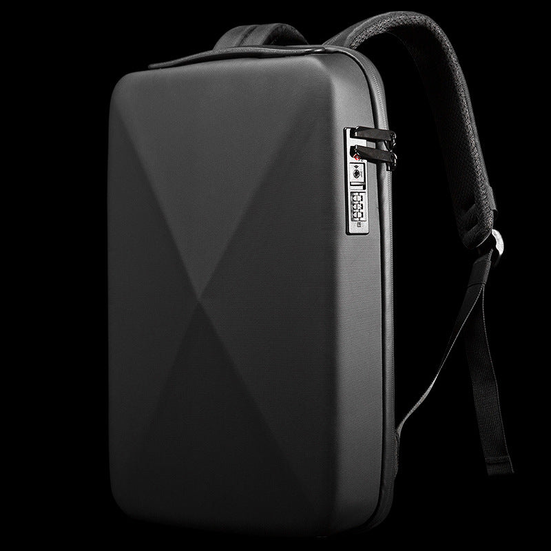 Hard Shell Backpack for Men Slim Waterproof with Lock USB Charging Port Travel Backpack