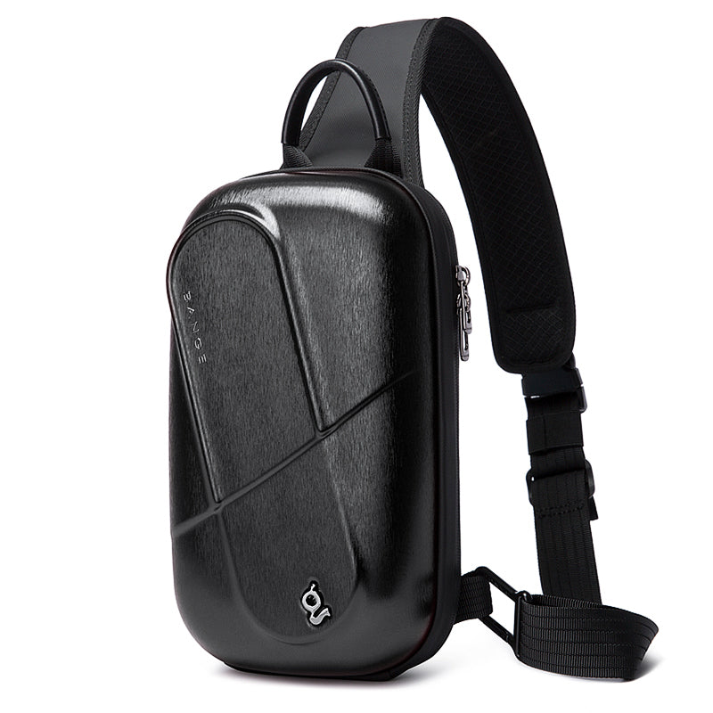 Hard Shell Sling Crossbody Bag for Men Paper Clip Women Travel Backpack Hard Shell Waterproof Bag