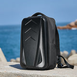 Hard Shell Backpack with Lock Stylish for Men Travel Commuting Waterproof Laptop Backpack
