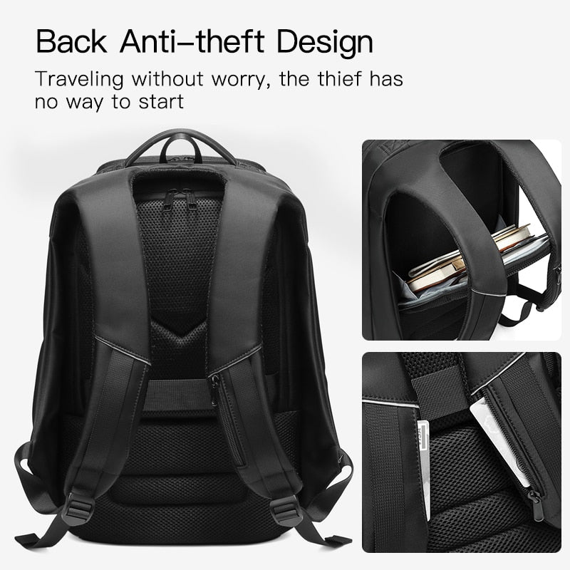 Laptop Backpack with USB Charging Port Backpacks Male Anti Theft Travel Bag Waterproof