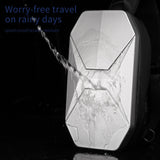 Sling Bag Hard Shell Crossbody Bag Waterproof Short Trip USB Charging Port Teenage 10L