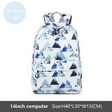Doodle School Backpack for Girls Waterproof Oxford Teenagers Schoolbag