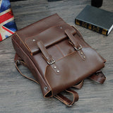 Women's Leather Backpack Vintage Backpack for Women PU Leather School Backpack