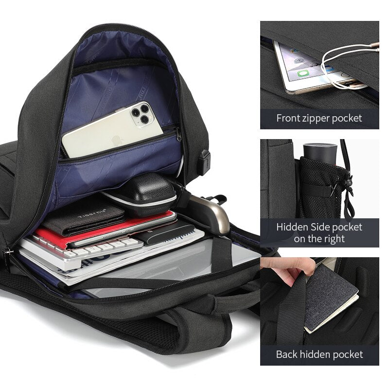 Slim Laptop Backpacks 15.6" Business Backpack Light Weight Casual Men Bags School Backpack