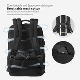 Carry-on Travel Backpack with Expandable 40L Laptop Backpacks Men Anti-theft Zippers Waterproof