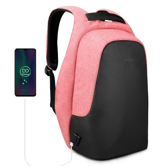 Women's Backpack for Work Travel USB Charging Anti Theft 15.6 inch Laptop Waterproof Bag