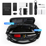 Hard Shell Sling Crossbody Bags USB Charging Shoulder Bags for Men Anti-Theft Waterproof Short Trip Chest Bag