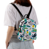 Mini Backpack with Side Pockets Pineapple Sloth School Backpack Backpacks for Girls