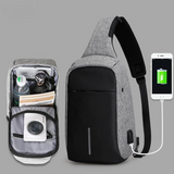 Sling Crossbody Bags Men Anti-theft sling Pack Summer Short Trip Messengers Bag Water Repellent Shoulder Bag