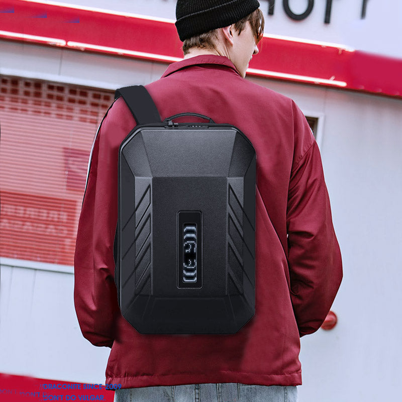 Hard Shell Backpack Stylish with LED Screen Anti-theft 15.6inch DIY Backpack Waterproof Travel Backpack