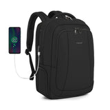 Carry-on Travel Backpack with Expandable 40L Laptop Backpacks Men Anti-theft Zippers Waterproof