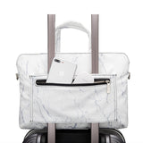 Laptop Shoulder Bag for Young Lady Handle Shoulder Messenger Case MacBook Air Pro 13.3" 15",Marble